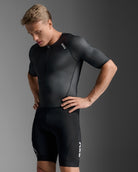 2XU Men's Core Sleeved Trisuit – Triathlon Suit for Endurance | Swimwear Shack | Tri Shack