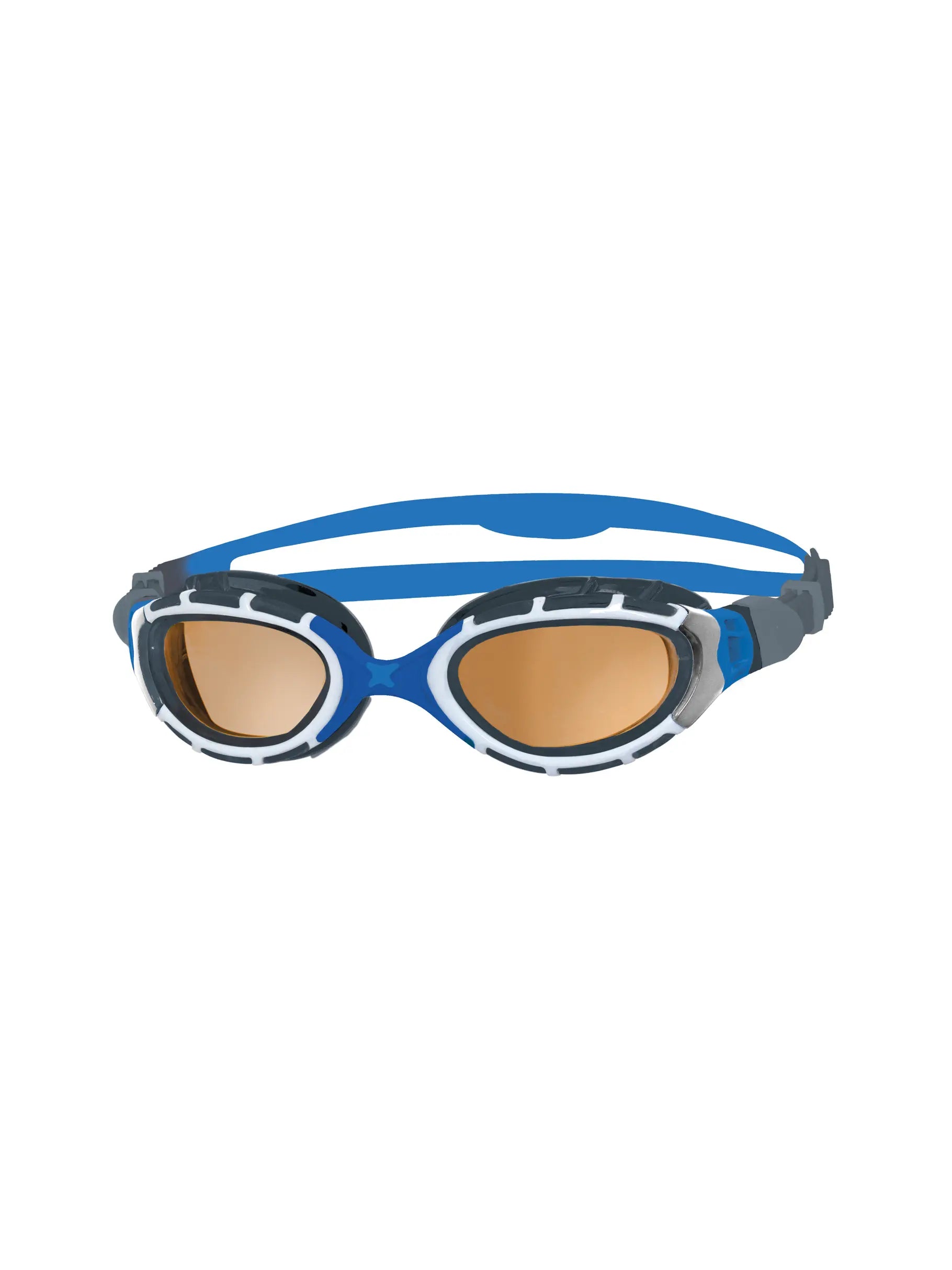 Zoggs Predator Flex Polarized Ultra Goggle Blue Grey | Swimwear Shack