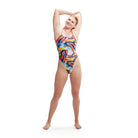 Speedo Womens Allover Digital Tie-Back