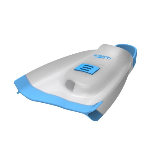 Speedo x DMC Elite Fin – White/Blue Atoll | Swim Training Fins | Swimwear Shack