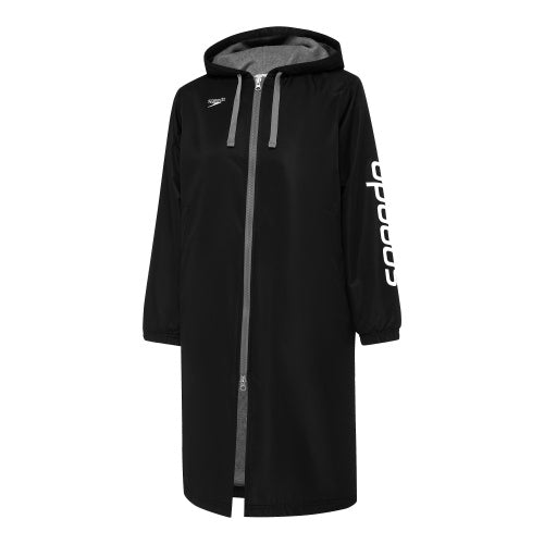 Speedo Unisex Logo Deck Coat Black | Swimwear Shack Australia