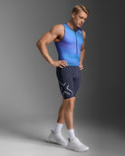 2XU Men's Core Trisuit - Blue | Triathlon Suit for Performance | Swimwear Shack | Tri Shack
