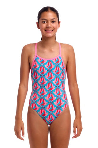 Funkita Girls Single Strap One Piece – Hummy Bunny | Swimwear Shack