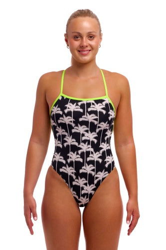 Funkita Ladies Strapped In One Piece – Palm Night | Swimwear Shack