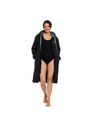 Zoggs Pool Parka Black — Fleece-Lined Swim Parka | Swimwear Shack