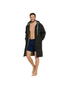 Zoggs Pool Parka Black — Fleece-Lined Swim Parka | Swimwear Shack