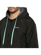 Zoggs Pool Parka Black — Fleece-Lined Swim Parka | Swimwear Shack