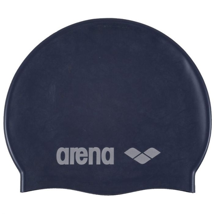 Arena Classic Silicone Junior Cap - Navy