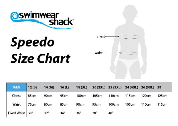 Speedo Swimsuit Size Chart Female